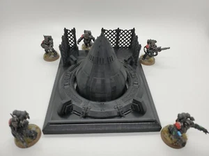 3D Printed SciFi Wargaming Terrain Missile Base Perfect For Tabletop Wargames - Picture 1 of 10