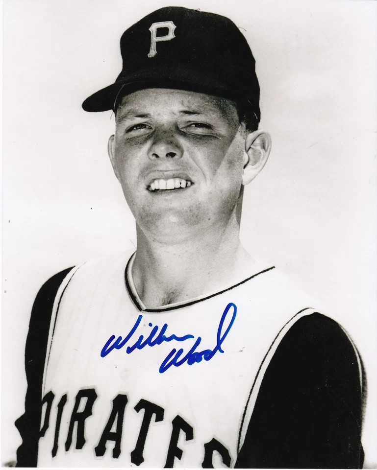 WILBUR WOOD PITTSBURGH PIRATES ACCIÓN FIRMADO 8x10 Foto 1 de 1
