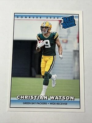 2022 Panini Instant Donruss Rated Rookie RC /4094 in hand Christian Watson Retro - Image 1 of 2