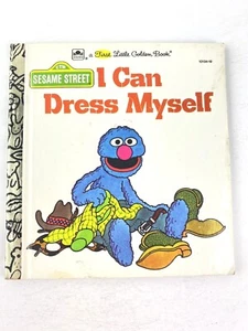 Sesame Street I Can Dress Myself A First Little Golden Book 1994 10134-19 - Imagen 1 de 12