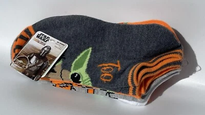 Star Wars Disney The Mandalorian Grogu 5 PARES Calcetines No-Shows Zapato Talla 4-10 Nuevo con Etiquetas Foto 1 de 2
