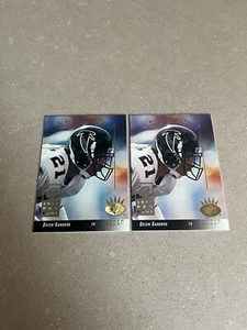1993 Upper Deck SP #27 Deion Sanders Pro Bowl 2 Card Lot Florida State HOF - Picture 1 of 2