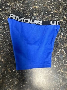 2 Pairs Under Armour Boys Med, HeatGear Cotton Boxerjock, Blue, Open Fly, NWOT - Picture 1 of 7