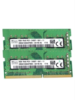 New Hynix 16GB 2X8GB DDR4 2400MHz PC4-19200 1RX8 SODIMM Memory Ram HMA81GS6AFR8N - Image 1 of 4