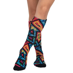 Sierra Socks Funky Pattern Unisex Socks, High-Quality Colorful Knee High Socks - Picture 1 of 8