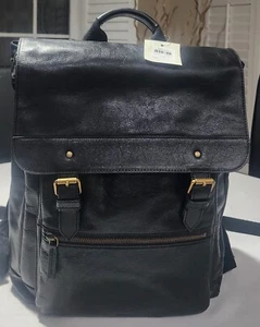 Fossil Leather Miles Backpack SBG1292001, New with tag, never used, MSRP $395 - Picture 1 of 12