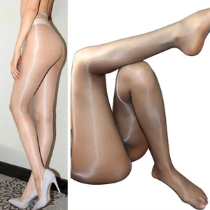 1D Medias Pantimedias de Nailon Ultra Delgadas Sexy Transparentes al Aceite Brillante Ultra Delgadas - Imagen 1 de 21