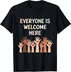 Everyone Is Welcome Here Idaho Teacher Support 2025 T-Shirt S-5XL - Picture 1 of 5
