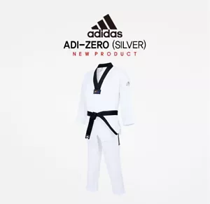 Adidas ADI-ZERO (SILBER) Taekwondo Uniform WTF ultraleicht Dobok - Bild 1 von 11