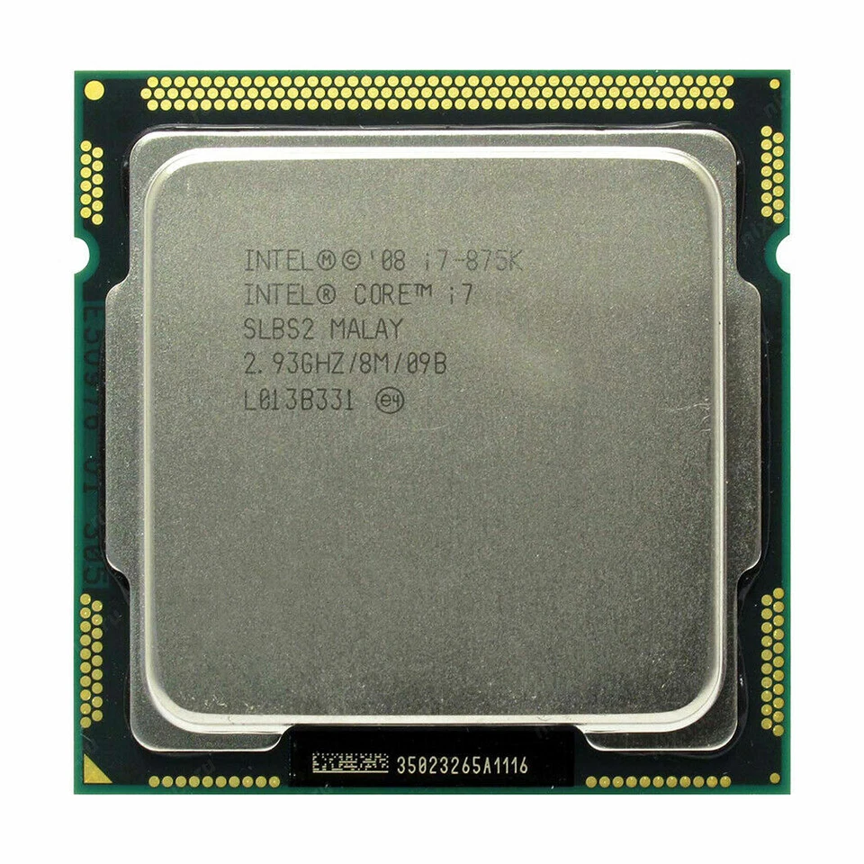 Intel Core i7-875K 2.93 GHz Quad-Core 2.5GT/s 8MB LGA-1156 Desktop CPU Processor - Image 1 of 1