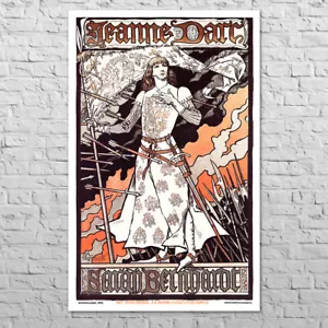 Poster Joan of Arc, 1890 | 22x35" Big size | Old theater affiche, Wall art - Picture 1 of 5