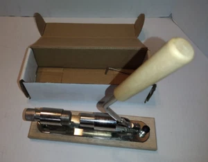TWO-STEP Nut Craker No.3800 . Solid Metal over wood base.New - Picture 1 of 5