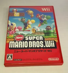 Japanese New Super Mario Bros Wii Complete EUC - Picture 1 of 3