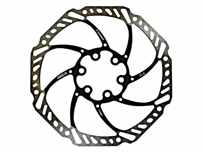 Descenso Ashima AEGIS disco rotor 200 mm negro rotor 6 pernos hornear bicicleta de montaña Foto 1 de 1