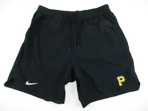 Mens XL Pittsburgh Pirates Nike Authentic Shorts black team issued 2022 - Picture 1 of 5