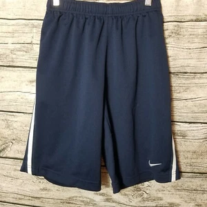 Junior's Nike Dark Navy Elastic Shorts Size Large - Picture 1 of 5
