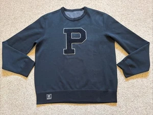 Polo Ralph Lauren Sweatshirt Mens Small Black Performance Letterman P Pullover - Picture 1 of 15