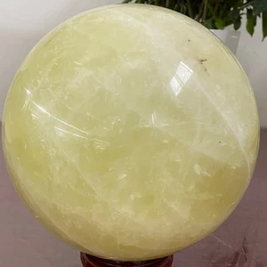 12LB Natural Citrine Sphere Quartz Crystal Energy Ball Reiki Healing - Picture 1 of 9