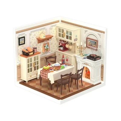 Rolife Warm Dining Room Super Creator DIY Miniature House DW015B 3D Puzzle - Image 1 of 4