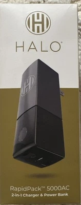 Halo Rapid Pack 5000AC 二合一充电器和移动电源“老式邮票设计” - 完好带盒 — 第 1/3 张图片