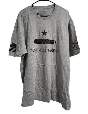 Camiseta Grunt Style Para Hombre 3XL Come And Take It Camiseta Manga Corta Gris Foto 1 de 4