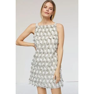 Lily Textured Shift Dress Anthropologie Sz M Medium - Picture 1 of 8