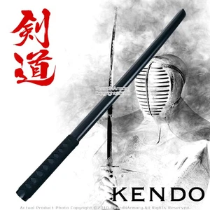 Black 31" Wakizashi Size Wooden Bokken Samurai Practice Sword Short Katana - Picture 1 of 1