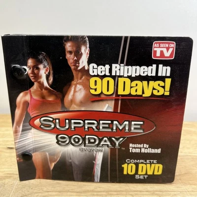 Tom Holland Get Ripped In 90 Days Supreme System 10 DVD Intense Workout Cardio - Image 1 of 4