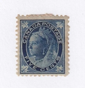 MATT'S STAMPS SCOTT CANADA #70, 5-CENT QUEEN VICTORIA ISSUE OF 1897-98 MH CV$180 - Picture 1 of 3