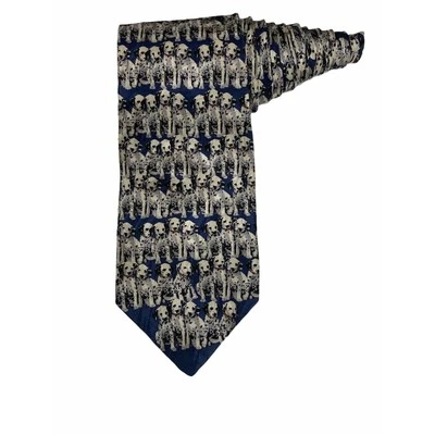 Museum Artifacts Dalmatians Dogs Puppy Vintage Novelty Necktie - Image 1 of 4