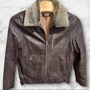 Chaqueta de motociclista DANIER de cuero genuino talla grande - Imagen 1 de 7