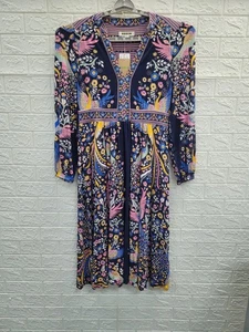 Neu Boden Lily Langarm Midikleid Steuerbord blau marineblau Größe 8 US - Bild 1 von 11