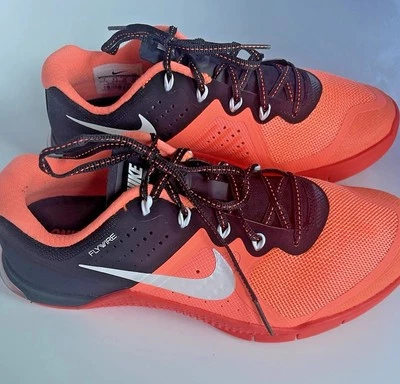🧡 NIKE METCON 2 FLYWIRE WOMEN’S SIZE 7 SNEAKERS – MANGO/BLACK – EUC! WORN ONCE! - Image 1 of 4