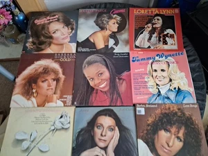 Vinyl LP Records Job Lot Connie Francis Elaine Paige Loretta Lynn Rose Royce - Picture 1 of 10