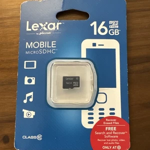 Lexar 16GB Mobile Micro SDHC Class 10 Brand New - Picture 1 of 2