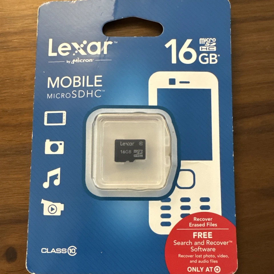 Lexar 16GB Mobile Micro SDHC Class 10 Brand New - Image 1 of 2