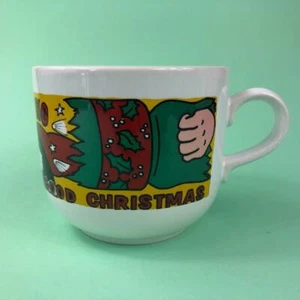 Vintage Dandy Comic Desperate Dan XL Coffee Tea Christmas Mug Cup 1990s - Picture 1 of 6
