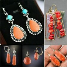 Fashion Drop Earrings for Women   Silver Wedding Jewelry Turquoise A Pair/set