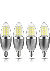 LED Candelabra Bulb, Non-Dimmable, 100W Equivalent, 12W LED Candle Bulbs, Daylig - Picture 1 of 12