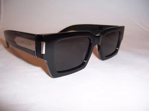NEW SAINT LAURENT SUNGLASSES SL572 001 BLACK/GRAY 50MM AUTHENTIC 572 - Picture 1 of 7