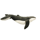 Jouet peluche animal tourbillonnant baleine à bosse doux au toucher et câlin (45 cm)