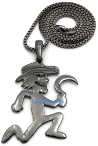 Juggalo Halskette klein neu Anhänger mit Sichel 24 Zoll Box Stil Kette verrückt  - Bild 1 von 14