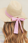 ScarvesMe Women's Fashion Handmade Belt Band Straw Panama Sun Hat
