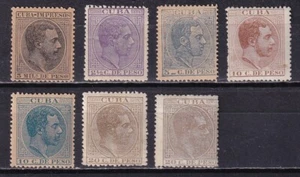 1883/1888 - España - Cuba -  Alfonso XII - Conjunto valores - Nuevos - Picture 1 of 2