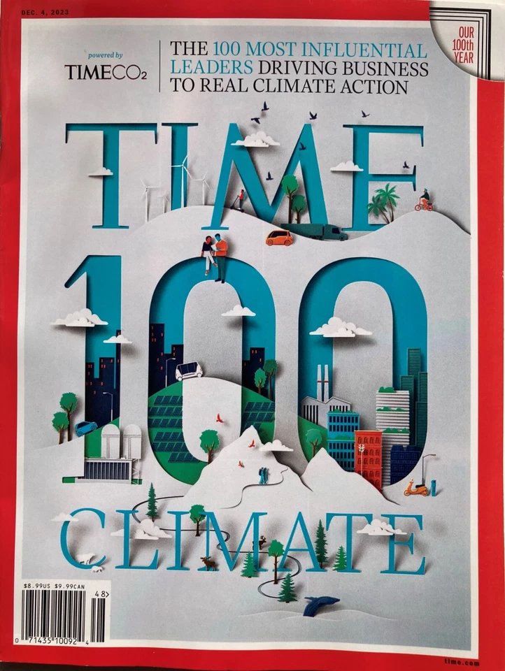THE CLIMATE 100 - LEADERS DRIVING CLIMATE ACTION 12/4/ 2023 TIME Magazine NEW - Image 1 of 1
