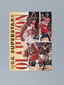1993-94 Fleer Basketball NBA Superstars #15 Hakeem Olajuwon Houston Rockets - Picture 1 of 2