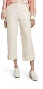 Rachel Comey X Target 20w/22w Cream High Rise Cuffed Straight Leg Crop Pants NWT - Picture 1 of 8