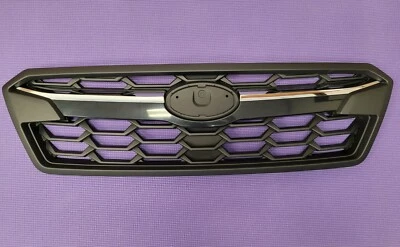 Se adapta a la parrilla delantera Subaru Crosstek 18-19 negro satinado cromo moldura repuesto Foto 1 de 3