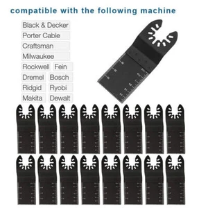 20Pcs Oscillating Saw Blades Multi Tool Blades Quick Release for Wood Cutting - Picture 1 of 18