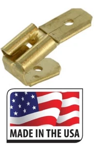 (5) Double 1/4" Tab Male-Female Uninsulated Piggyback Adapter 2 males-1 female  - Picture 1 of 1